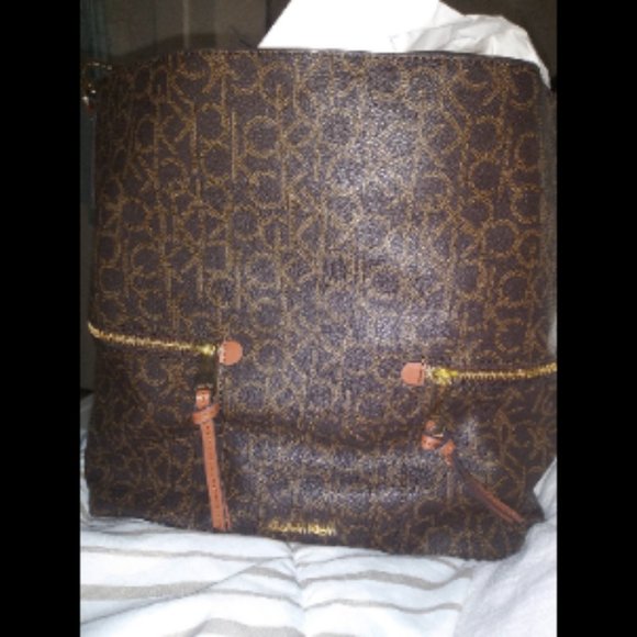 Calvin Klein Hobo Monogram Tote - Picture 6 of 6